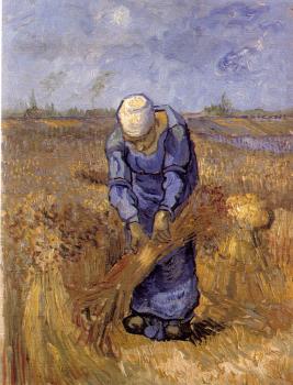Vincent Van Gogh : Woman Binding Sheaves